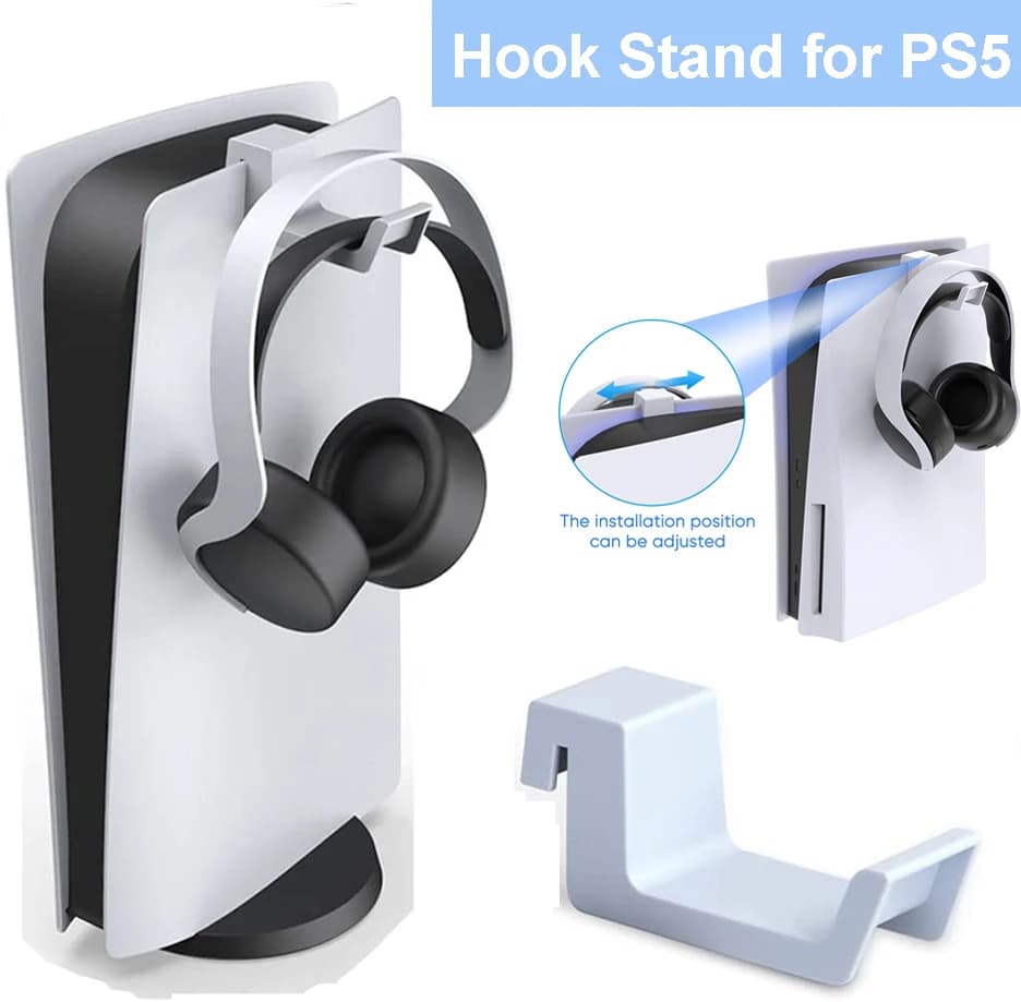 Supporto per gancio per cuffie per controller di gioco PS5 Espositore per gancio per cuffie semplice e leggero per accessori per console Playstation 5