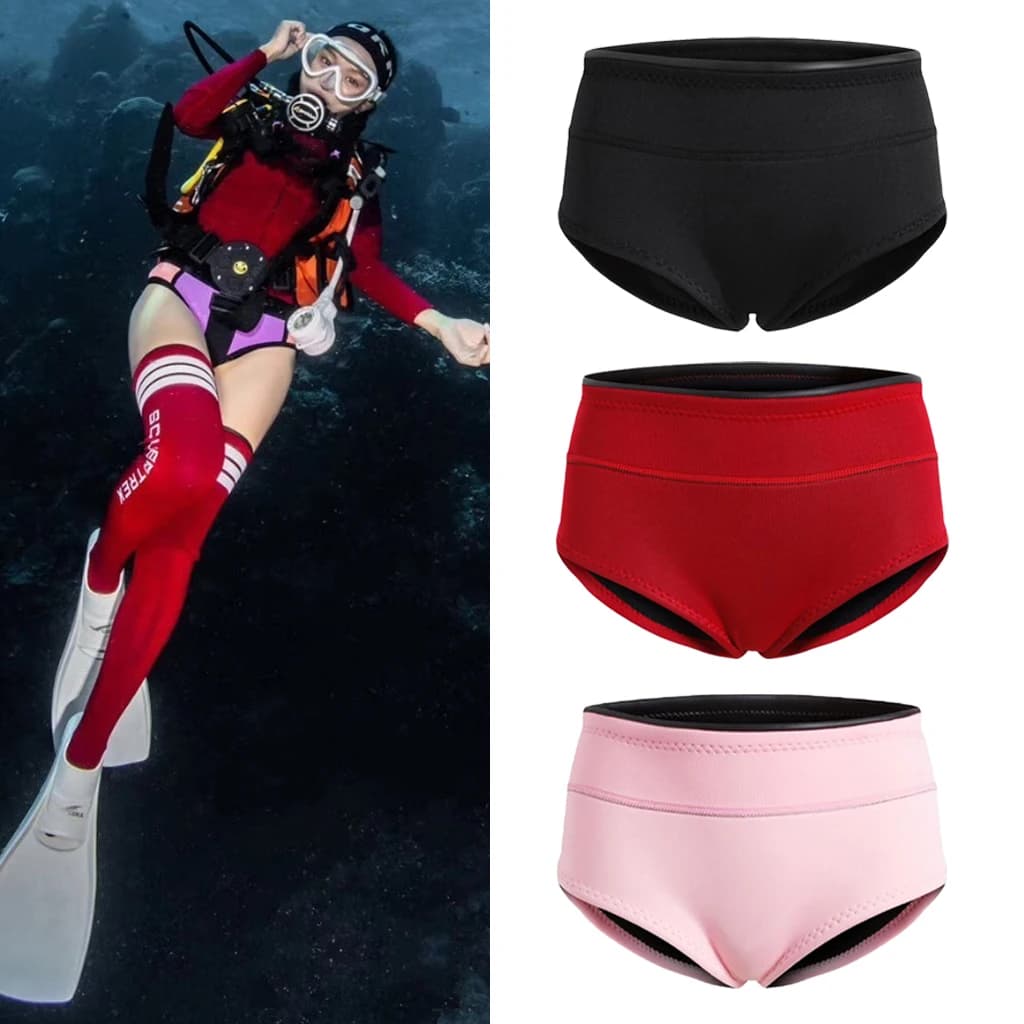 1.5mm Neoprene Super Stretch Diving Snorkel Short Underwear Women's Shorts Muta Boyshort Bottoms Swimmin Snorkeling