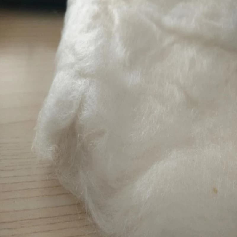 Fiocco corto 100% seta di gelso materiale fibra materiale ecologico sano per imbottitura cuscino 1 kg in vendita