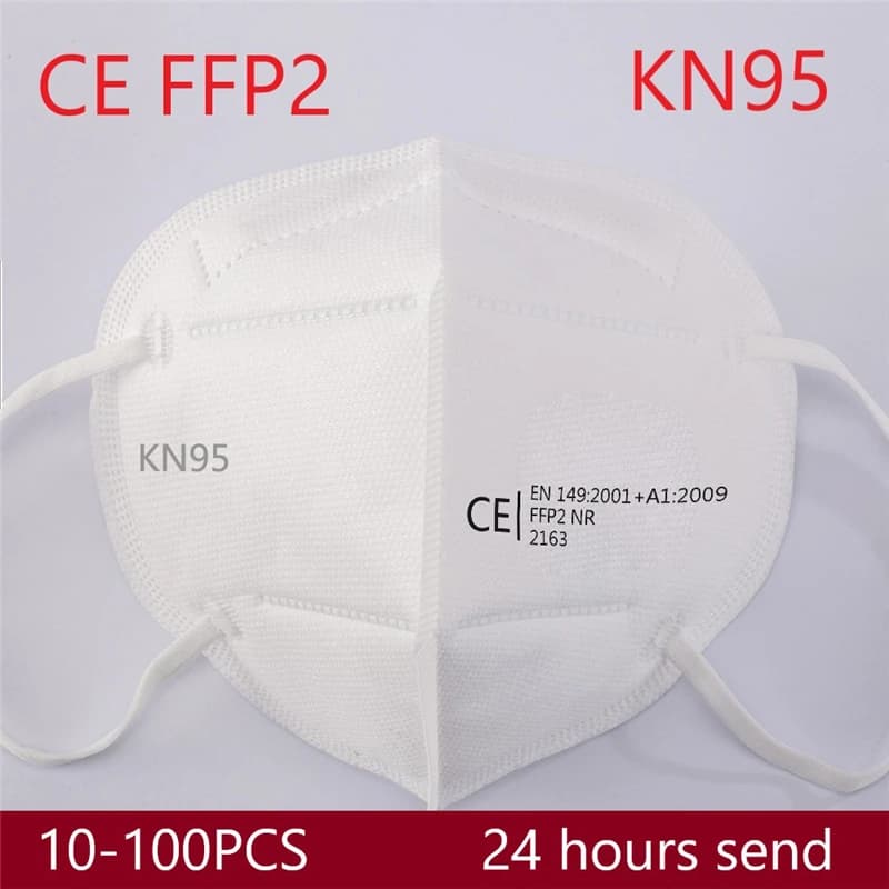 10-100pcs maschere faccia bianca influenza maschera maschere per il viso fpp2 filtro maschere di protezione maschere ffp2 maschera kn95 maschera PM2.5 anti polvere maschera