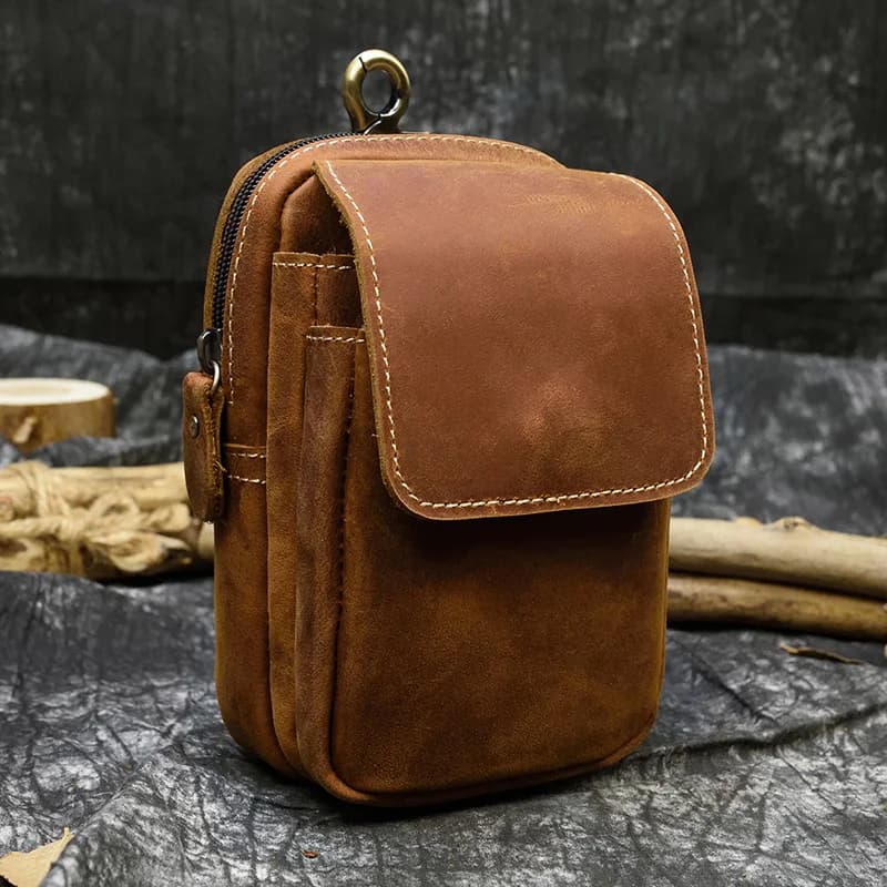 Marsupio in pelle su cintura borsa per cellulare marsupio marsupio in pelle marsupio estivo Mini marsupio uomo uomo