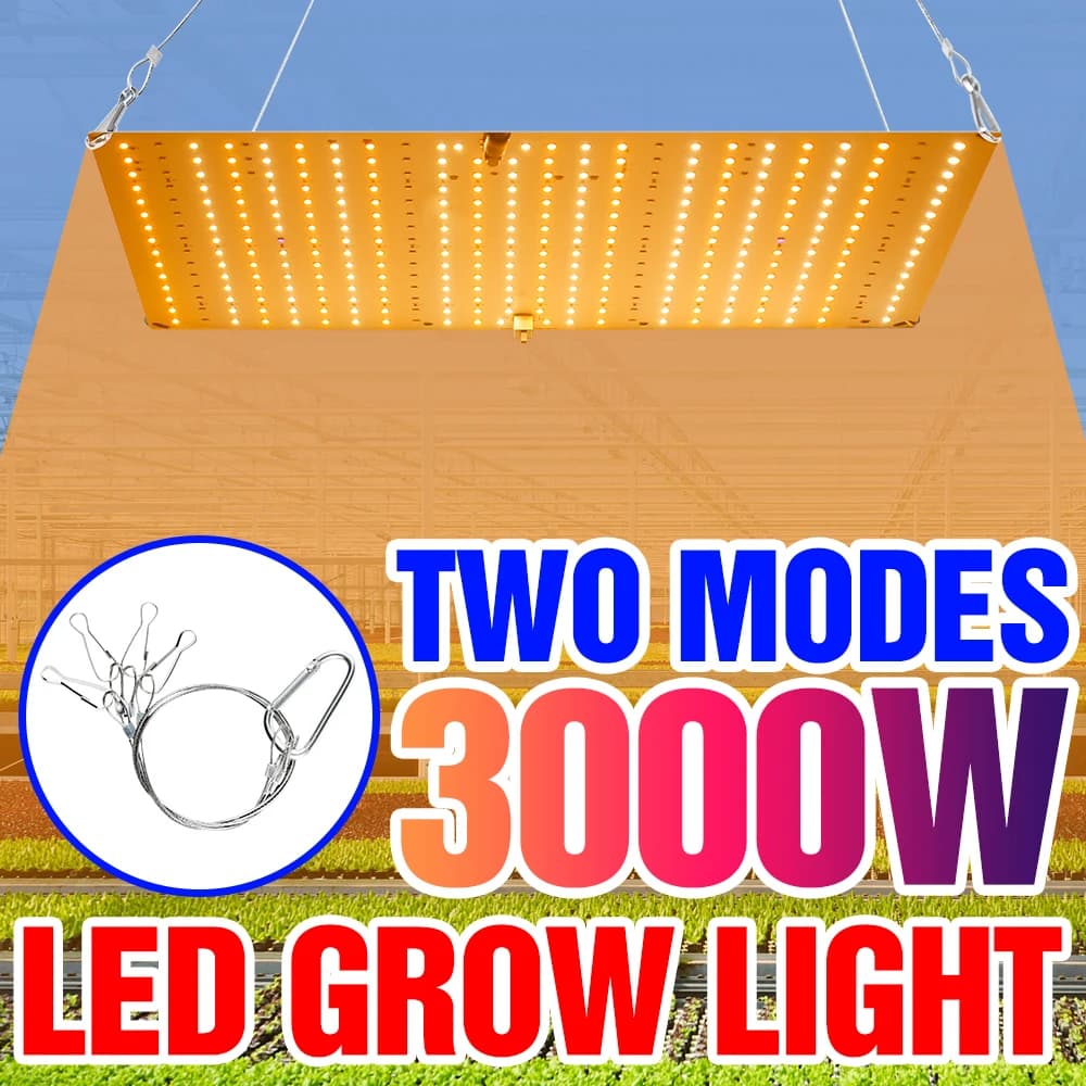 LED Lamp for Complete Spectrum Cultivation, Hydroponic Fito Light, Plant Growth Lamp, Serra, Semi di Fiori, 1500W 2000W 3000W Quantum Board