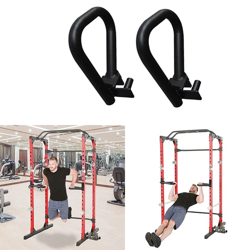 Maniglie per trazioni con anello a D in acciaio per palestra domestica, accessori per barre per immersione, bicipiti, tricipiti, barra per allenamento per tirare, accessori per attrezzature per il fitness