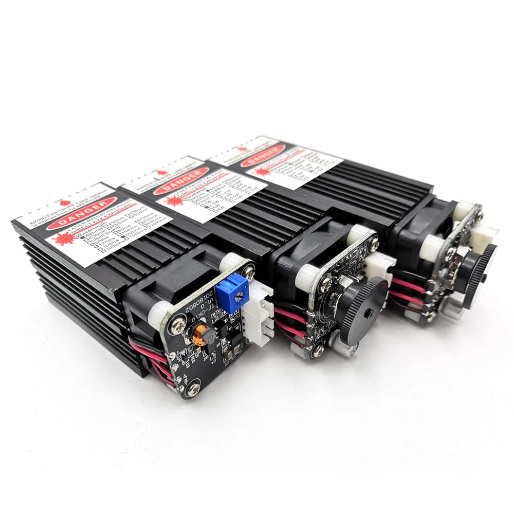 Modulo testa laser professionale 500 mw/2500 mw/5500 mw focalizzabile regolabile per router CNC/macchina per incisione laser fai da te