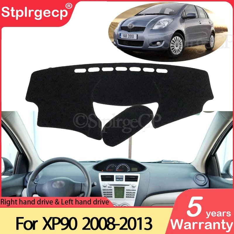 For Toyota Vios Yaris Belta Soluna XP90 2008 ~ 2013 Anti-slip rug Dash Zerbino Car accessories 2012