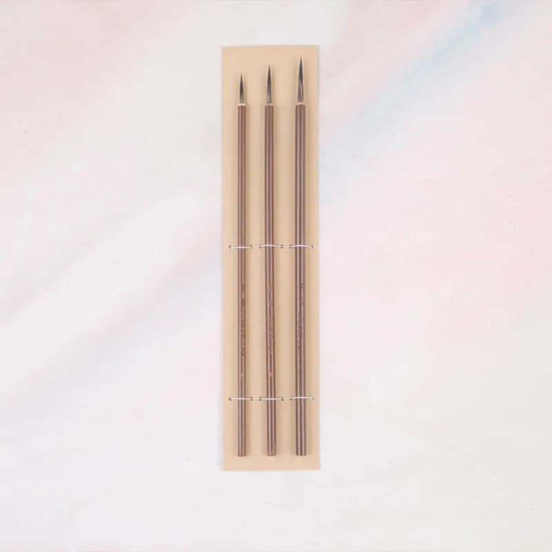 ArtSecret High Quality 3PC/Set BW-180 Calligraphy Watercolor Brush Racoon Hair Chinese Painting Bamboo Handle