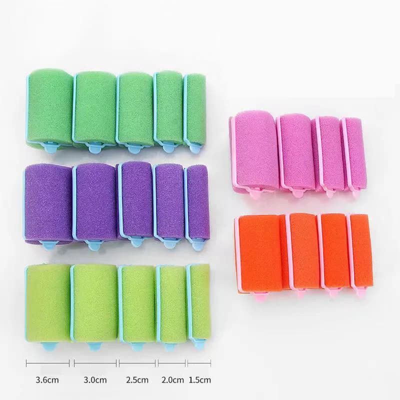 Small sponge curls/large wavy curls foam for professional Styling soft sponge rollers in wet hair foam