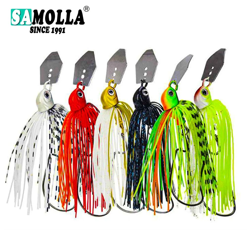 Esche da pesca Gomma Jig 2023 Weights14-17g Attrezzatura da pesca Spinnerbait Accessori per la pesca Isca Luccio artificiale Esca per pesci Pesca