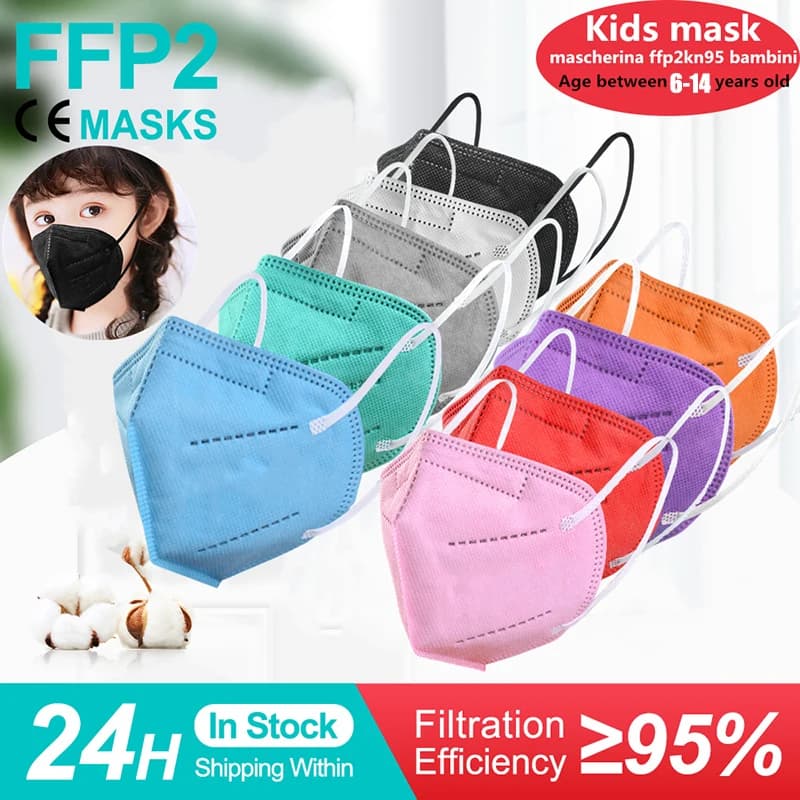 Mask for children kn95 children ffp 2 Masks Child 3D KN 95 Mask for children ffp2 mask fpp2 Maskking kf94 mask mascara pff2 5-16 years