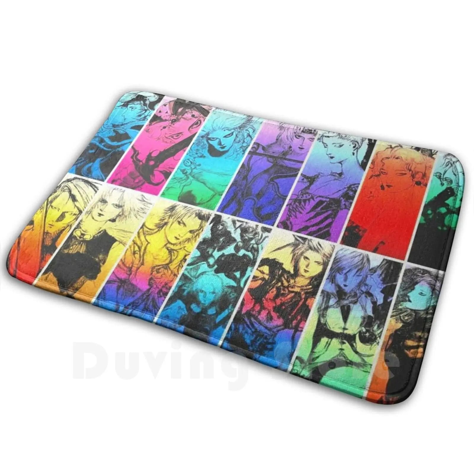 Final Fantasy Saga Character Artworks Carpet Mat Soft Bearing Tidus Dissidia Final Fantasy Ffx Ff10 Terra Cloud