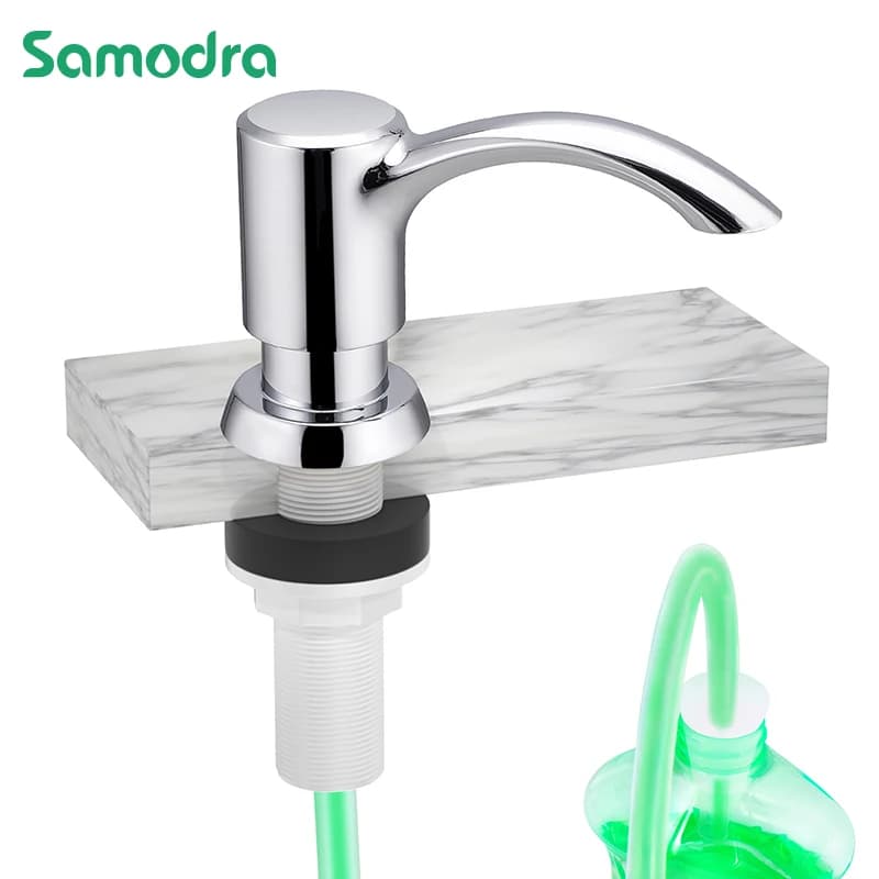 Dispenser di sapone liquido Samodra con tubo da 100cm costruito In 5 colori per Dispenser di detersivo da cucina accessori da cucina per sapone