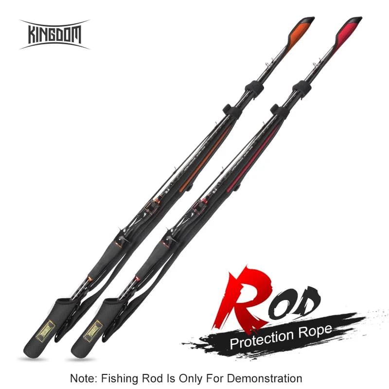 Kingdom Spinning Canne da pesca 73 cm-152 cm Casting Rod Protezione della corda Lunghezza regolabile per aste di protezione Cap Pole Storage Bag