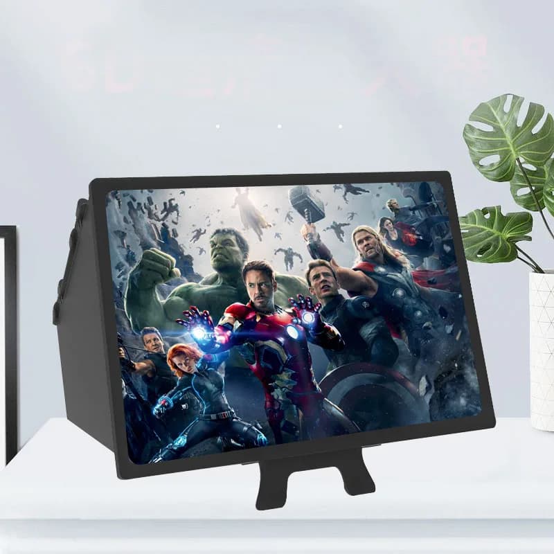 12 inch KLW F13 folding HD 3D smartphone amplifier phone stand for enhanced viewing experience
