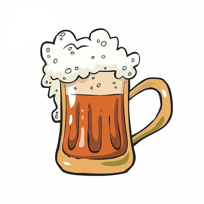 Creativo decalcomania Fine boccale di birra adesivo per auto paraurti carrozzeria parabrezza colorato personalizzato impermeabile vinile antigraffio decalcomania Kk13cm