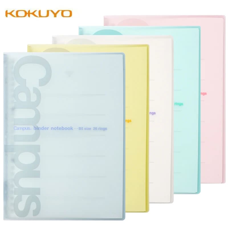 Giappone KOKUYO Campus Copertina morbida a fogli mobili B5 Notebook sottile con 50 fogli 5 mm Quadrato o Griglia a punti Ricarica di carta a fogli mobili