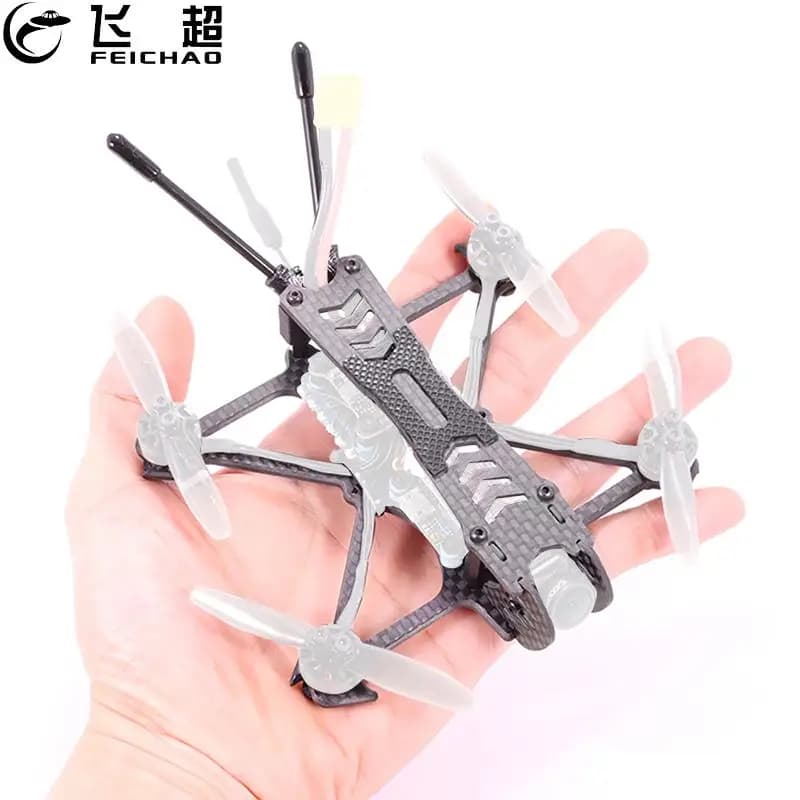 FEICHAO Fi-115 Kit telaio stuzzicadenti da 2,5 pollici Telaio in fibra di carbonio 3K da 3 mm per RC Drone FPV Racing Quadcopter Freestyle
