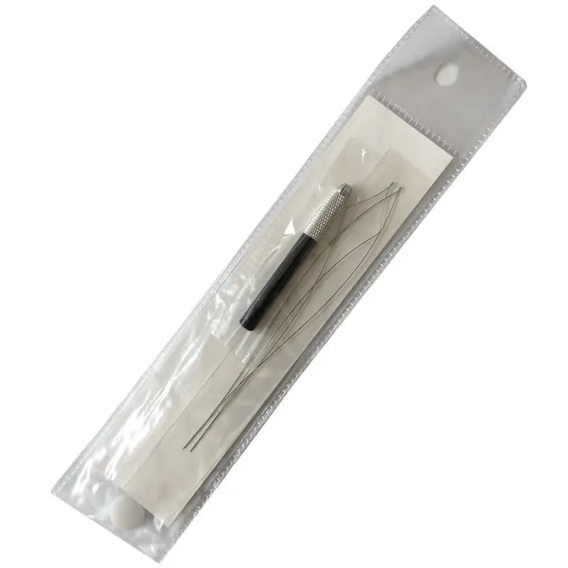 1pc nuovo estrattore anello metallico tirare il tubo dell'ago + 2 aghi nano ring tirare l'ago