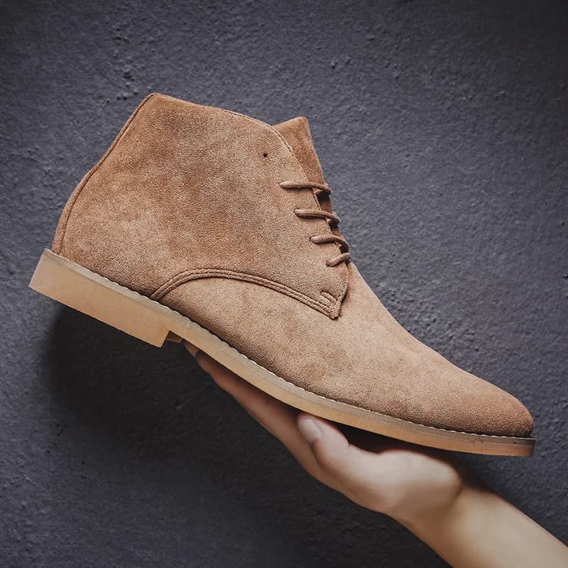 Stivali Chelsea Uomo Primavera Autunno Stivali casual classici Scarpe moda maschile Uomo Lace-up Casual Botas Stivali da uomo di marca neri 658