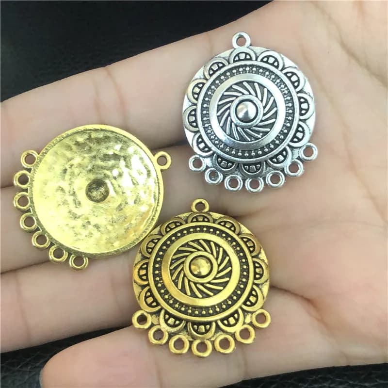 JunKang 5pcs dream catcher connection jewelry making DIY handmade wind chime sweater chain accessory material pendant