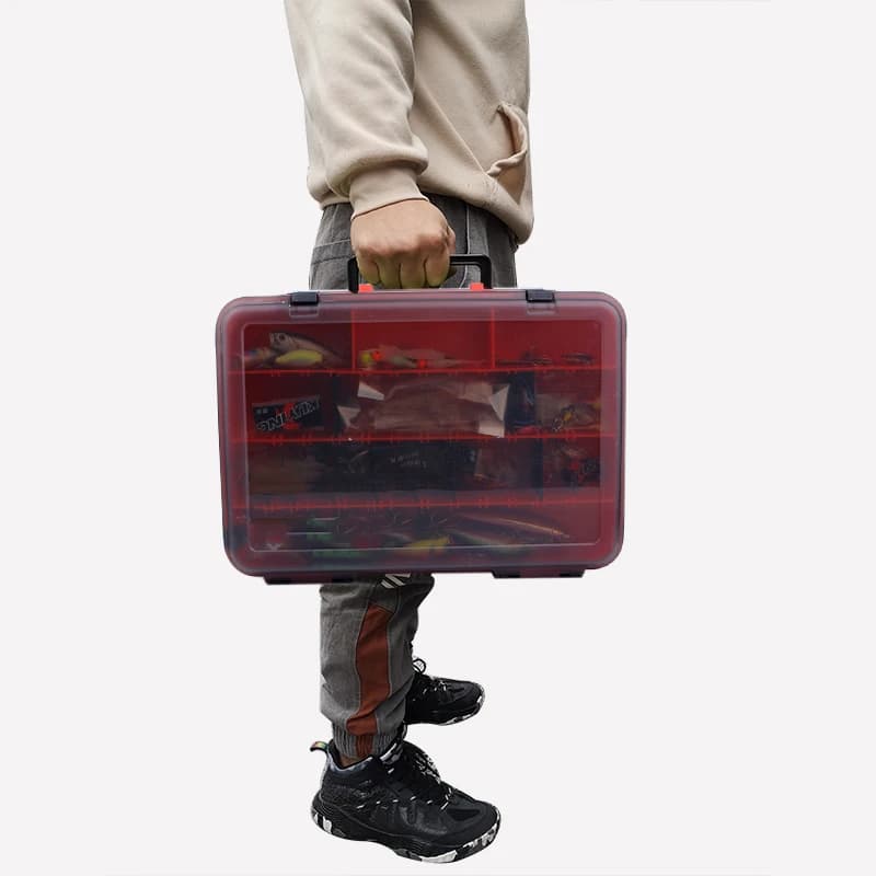 Multi-function Large Capacity Fishing Tackle Box Double-layer Bait Box Portable Fishing Tackle Storage Box