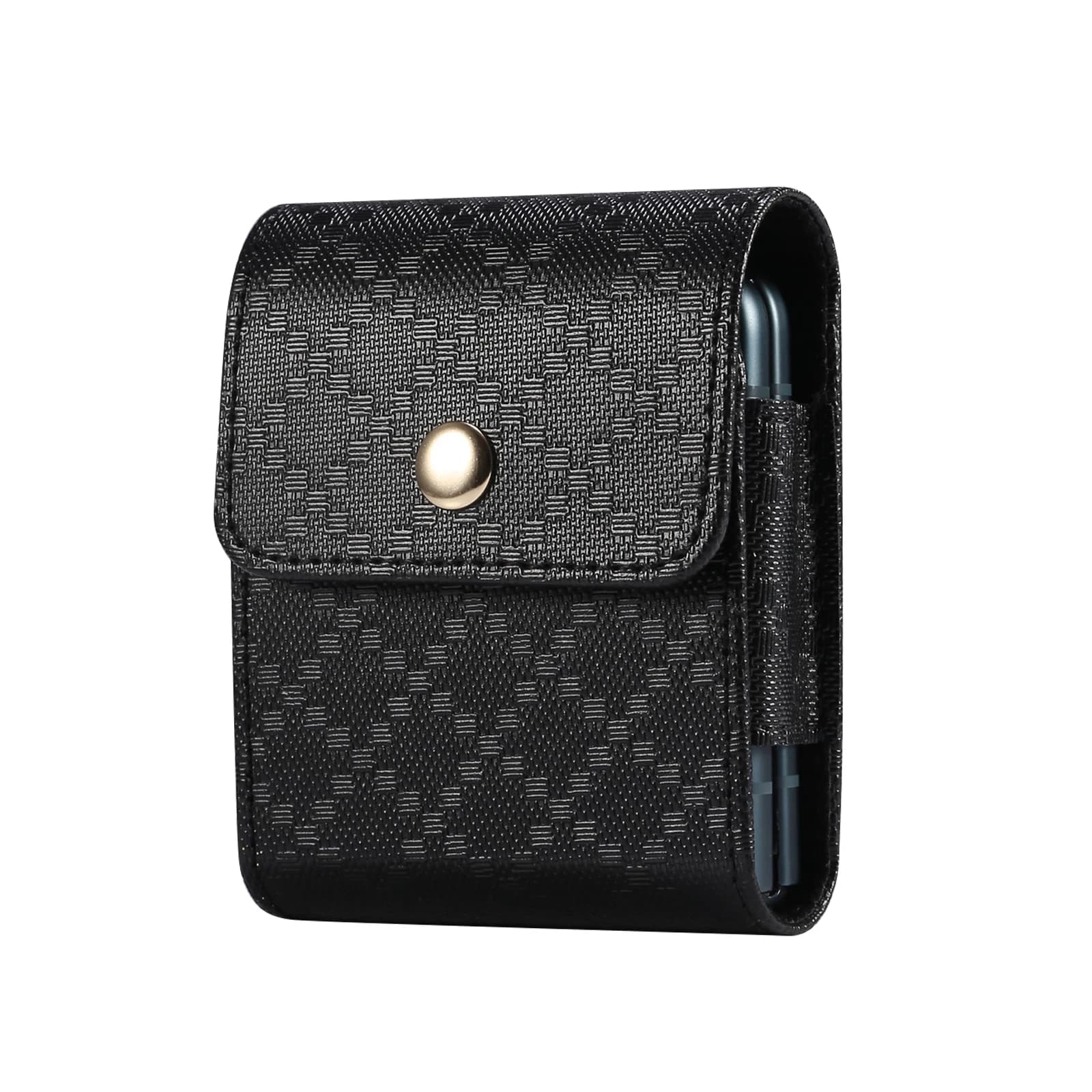 Custodia in pelle con clip da cintura Marsupio da uomo per Samsung Galaxy Z Flip7 Flip6 7 6 5 4 3 5G, Moto Razr 60 50 40,Find N3 Flip Holster Pouch