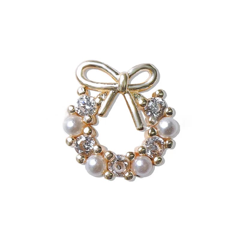 10 pz/lotto Ghirlanda Di Natale Cristalli Zirconi Strass Gioielli Unghie artistiche Decorazioni Unghie Accessori Pendenti E Ciondoli Forniture XS01