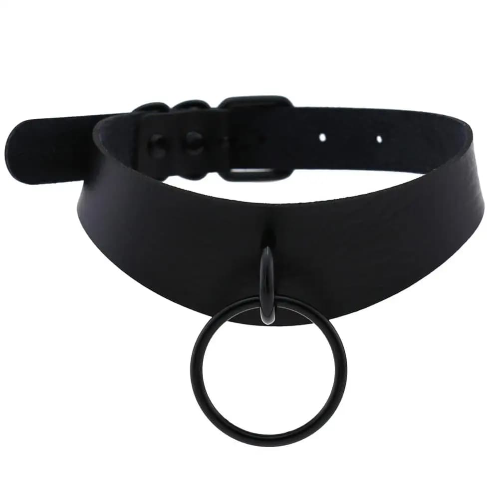 Goth girocollo scuro estetica grunge vegan collare di cuoio punk girocolli harajuku emo della collana di chocker accessori di halloween