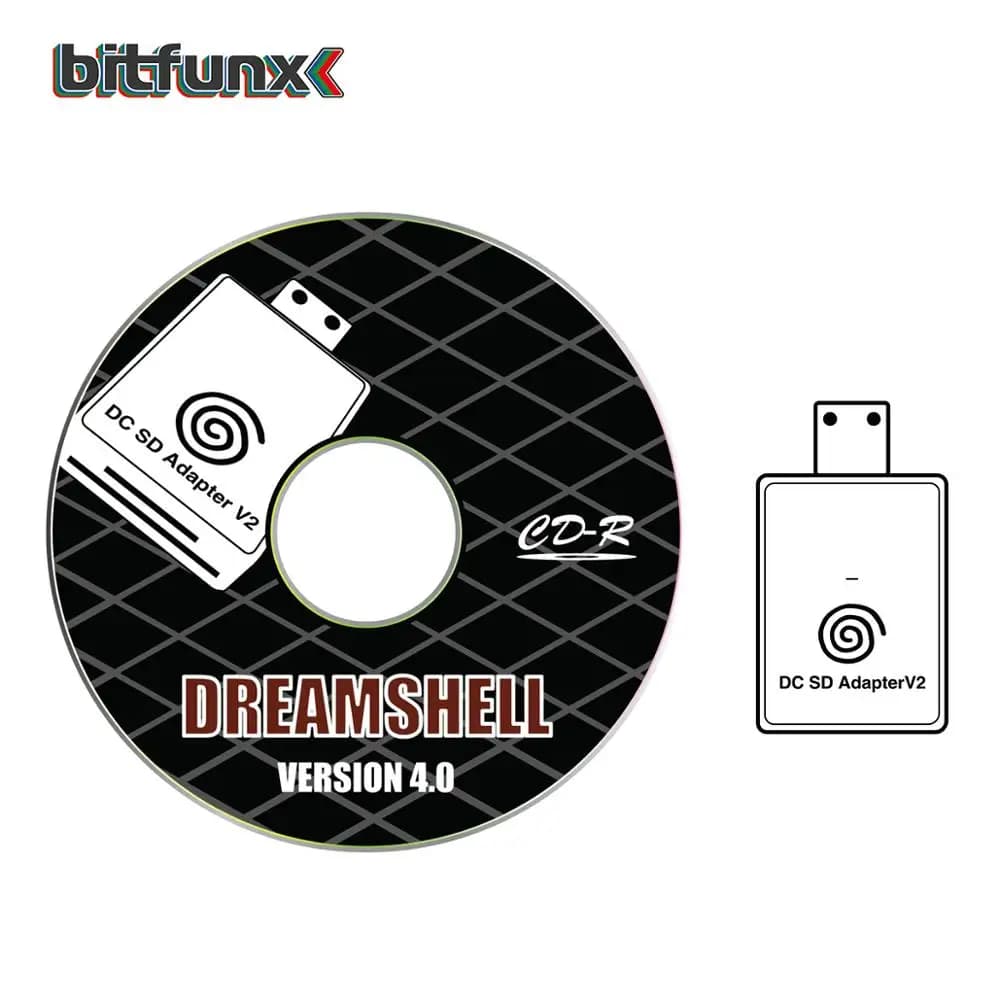 Lettore adattatore scheda Bitfunx DC SD TF V2 per SEGA Dreamcast e CD con caricatore di avvio DreamShell