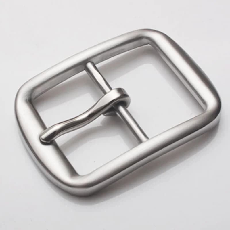 Fibbie per cinture in acciaio inossidabile massiccio da 40 mm Fibbia ad ardiglione per pantaloni jeans opachi/lucidi da uomo Accessori artigianali in pelle fai-da-te da lavoro