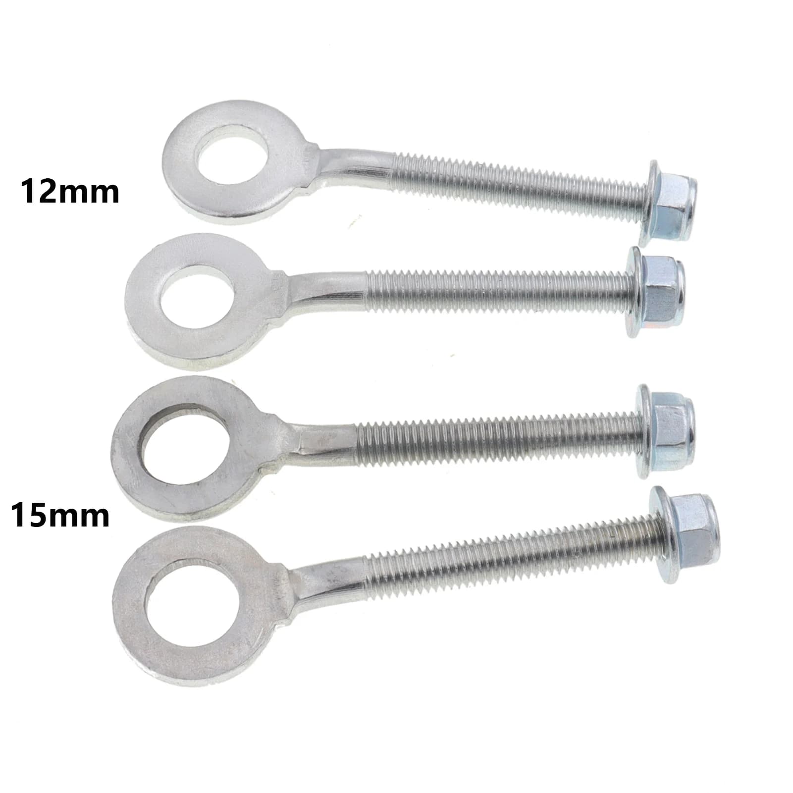1 coppia Moto 12mm / 15mm Catena Asse Ruota Tenditore Regolatori Per 110cc 125cc 140cc 150cc Quad Trail Pit Dirt Bike ATV
