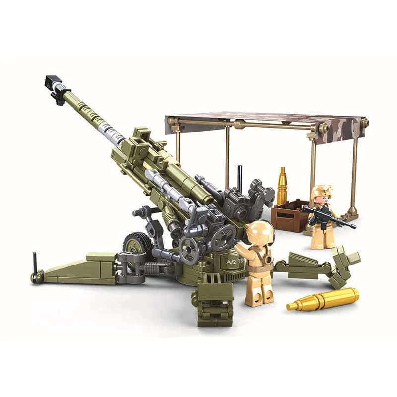 Militare WW2 M777 Ultraleggero Campo Obice Esercito Guerra Arma Building Blocks Kit Mattoni Modello Classico Per Bambini Giocattoli Ragazzi Regalo