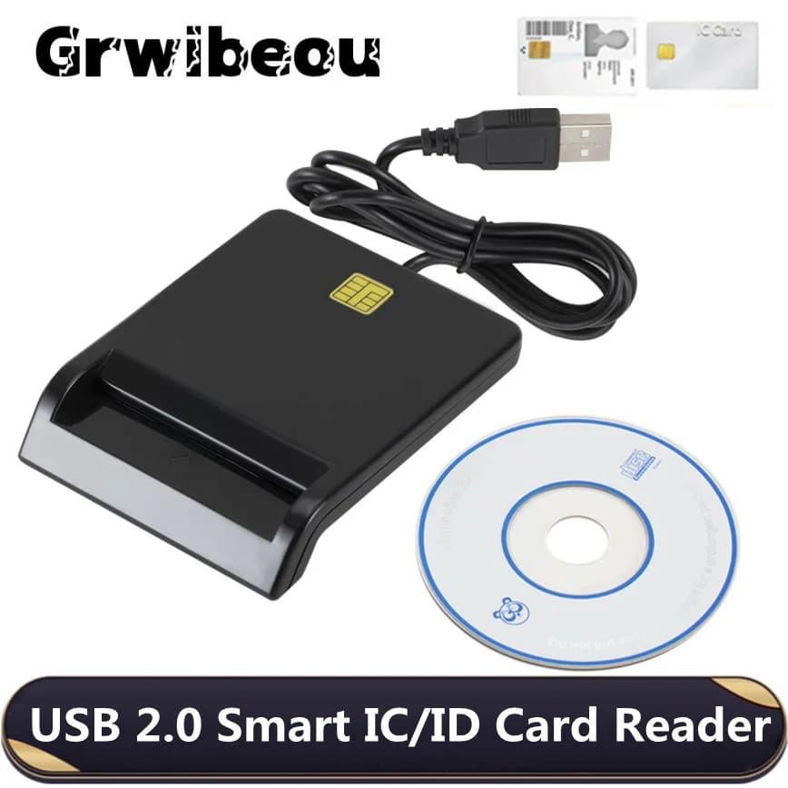 Grwibeou USB 2.0 lettore di smart card memoria per ID Bank EMV elettronico DNIE dni citizen sim cloner connettore adattatore PC computer
