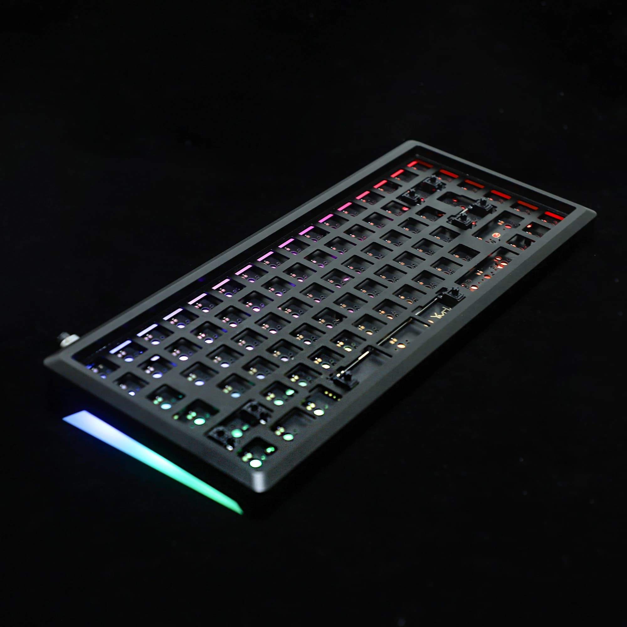 YMD75 v4 RGB Hot Swap 84 75% CNC Case QMK VIA Fully Programmable PCB Stabilizers Kit Support ANSI ISO