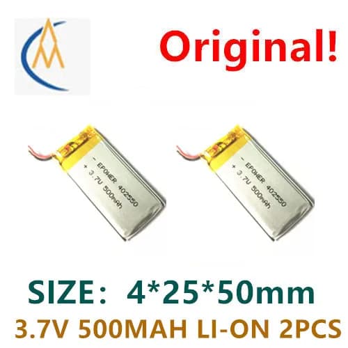 buy more will cheap 2PCS 402550 502550 3.7V 500mah pure cobalt digital photo frame special battery 402552 402555 navigator t