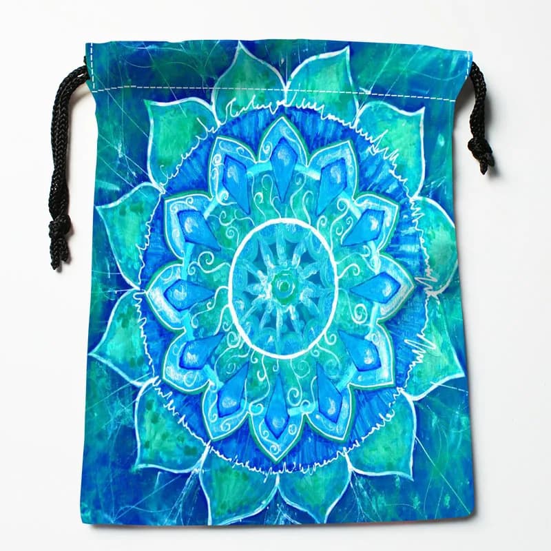 Borse personalizzate con coulisse Mandala borse regalo stampate 18*22cm custodia da viaggio borsa per vestiti borsa per il trucco