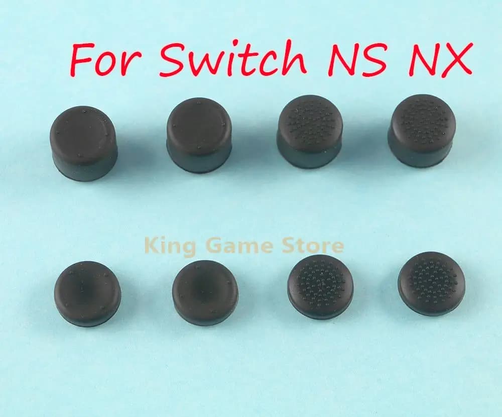 Set di 8 Copri-Joystick Migliorati per Controller Nintendo Switch NS, Tappi per Pulsanti e Leve con Presa Migliorata