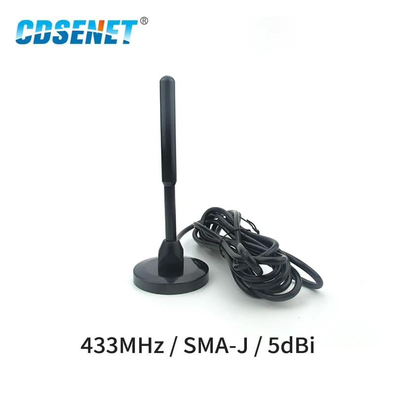 230/433 MHz 2.4G Antenna Wifi SMA-J Ad Alto Guadagno 5dbi Base Magnetica 3m Alimentatore Cavo Esterno Ventosa Omnidirezionale Aeria