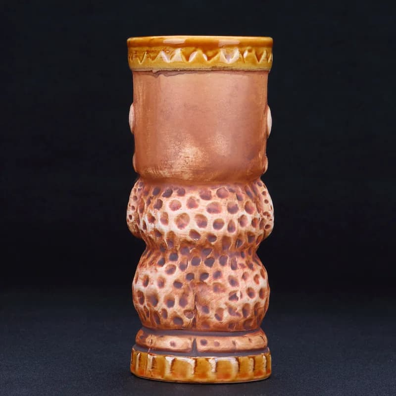 Tazza Tiki in Ceramica da 340ml, Creativa Tazza in Porcellana per Birra e Vino, Accessorio da Bar