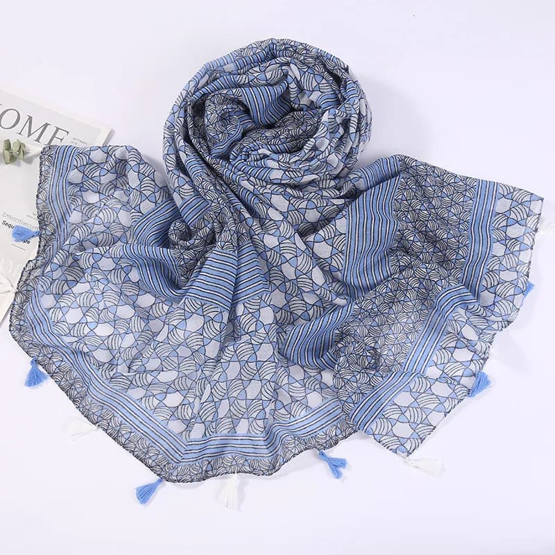 2025 Fashion Sexy Leopard Polka Floral Tassel Viscose Shawl Scarf Lady Print Soft Wrap Neck Snood Bufandas Muslim Hijab 180*90cm