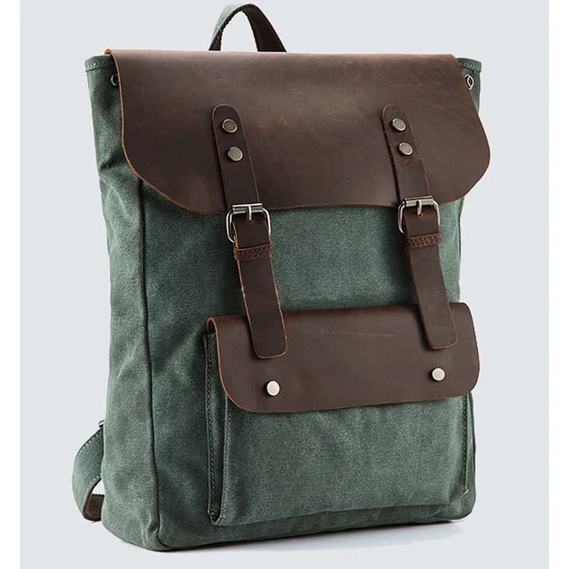 Zaino in tela militare in pelle zaino da donna zaino da scuola femail borse da scuola per ragazze adolescenti zaino zaino mochila