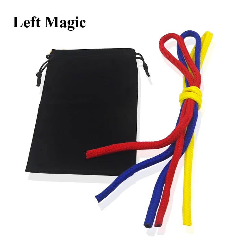Qual è la corda più corta? Trucchi magici corda a tre colori puntelli magici primo piano Street Stage illusioni magiche accessori trucco