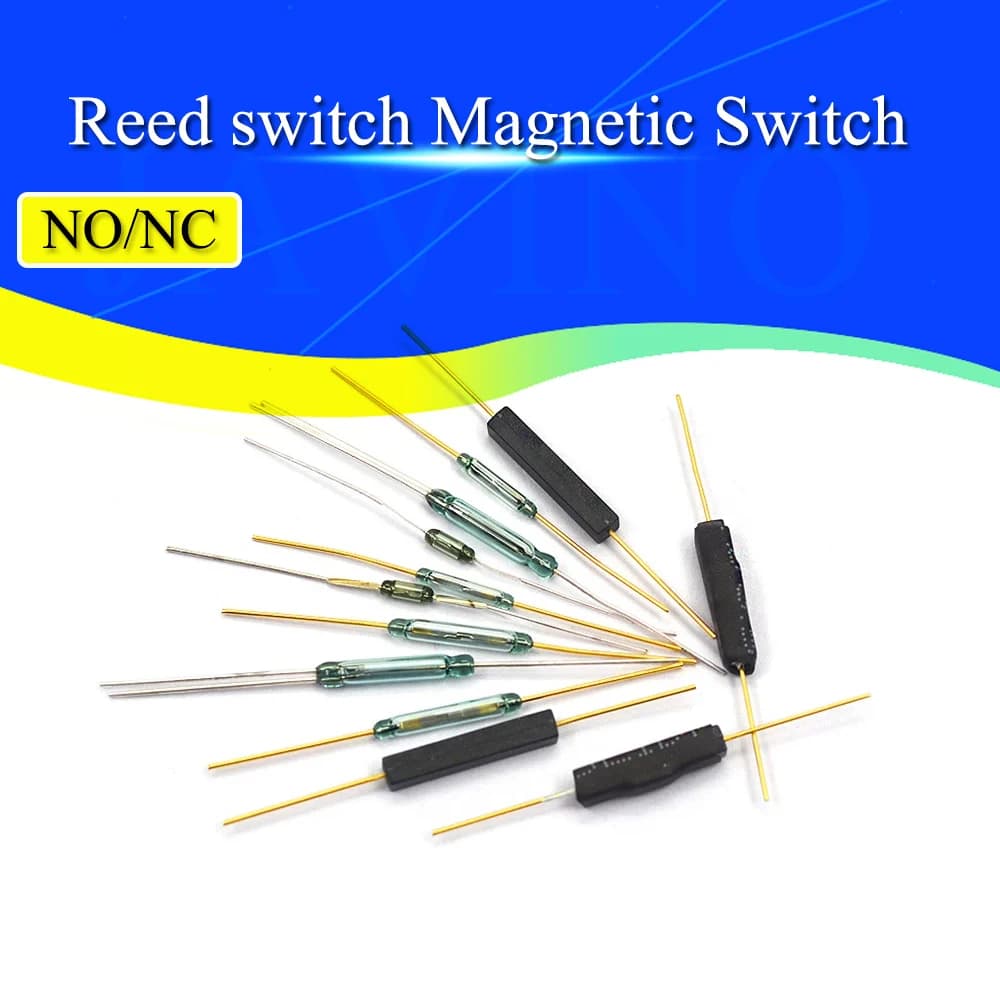 5-50 PZ N/O Reed interruttore Interruttore Magnetico 2*14mm Normalmente Aperto interruttore di Induzione Magnetica N/C Normalmente chiuso MKA14103 GPS-14B