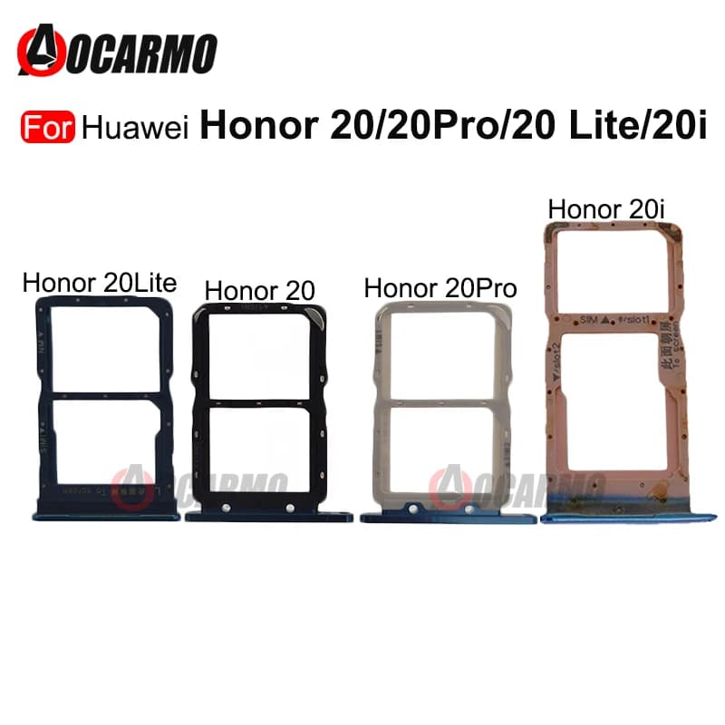 Per Huawei Honor 20 Lite Pro 20i MicroSD Nano Sim Card Vassoio Slot Holder Per Honor 20Pro Parti di ricambio
