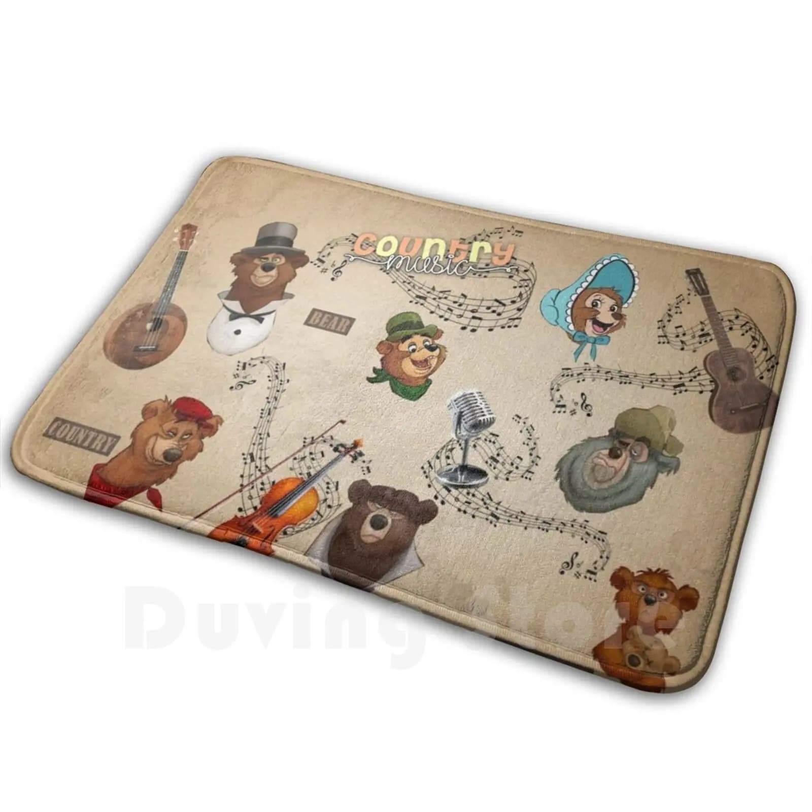 Famiglia degli orsi! Tappetino Tappeto Tappetini antiscivolo Camera da letto Orsi Paese Wdw Magic Kingdom Wendell Big Al Cartoon Film animato
