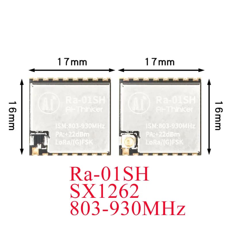 SX1262 Ra-01SH LoRa RF WIFI modulo Wireless radiofrequenza 803-930MHz Antenna IPEX 3.3V interfaccia SPI Ra-01S