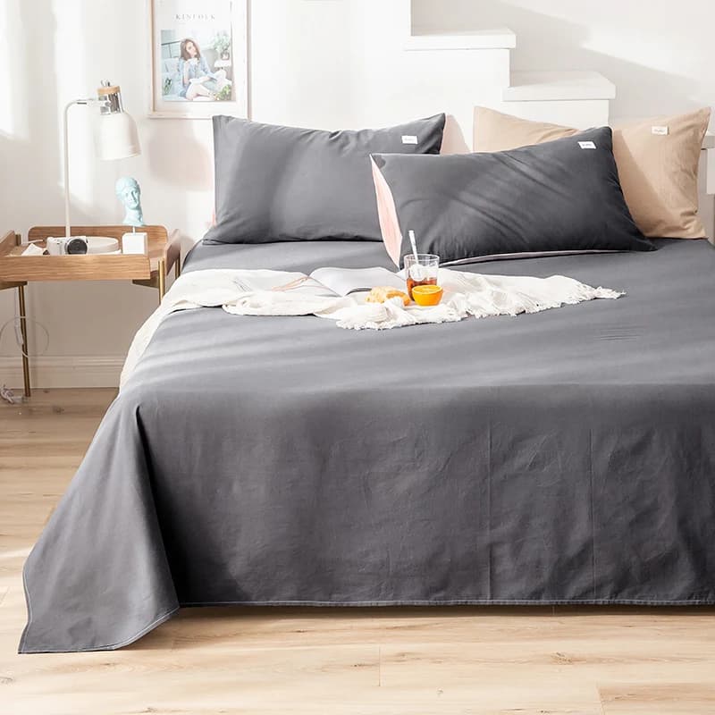 Lenzuolo in puro cotone tinta unita 100% cotone lenzuolo classico universale moderno lenzuolo piatto 120/150/160/180/200/230/250x230cm