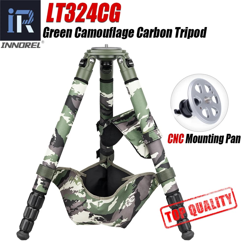 INNOREL LT324CG Carbon fiber mimetic tripod Professional birdwatching tripod for Canon Nikon DSLR camera