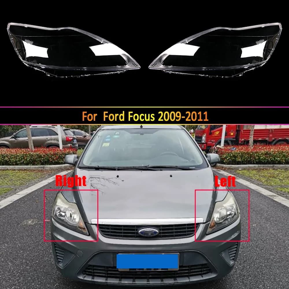 Copertura faro per Ford Focus 2009 2010 2011 lente faro Auto trasparente Auto trasparente scocca faro