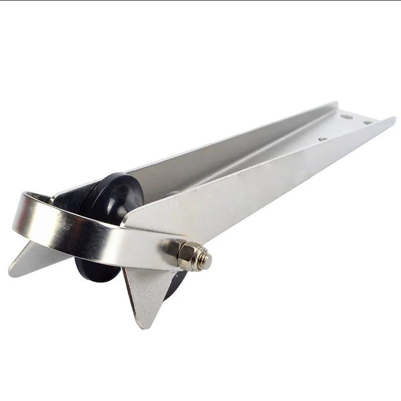 Rullo di ancoraggio per barche in acciaio inossidabile da 390mm con lancio automatico 15-1/4 "rullo di prua marino resistente