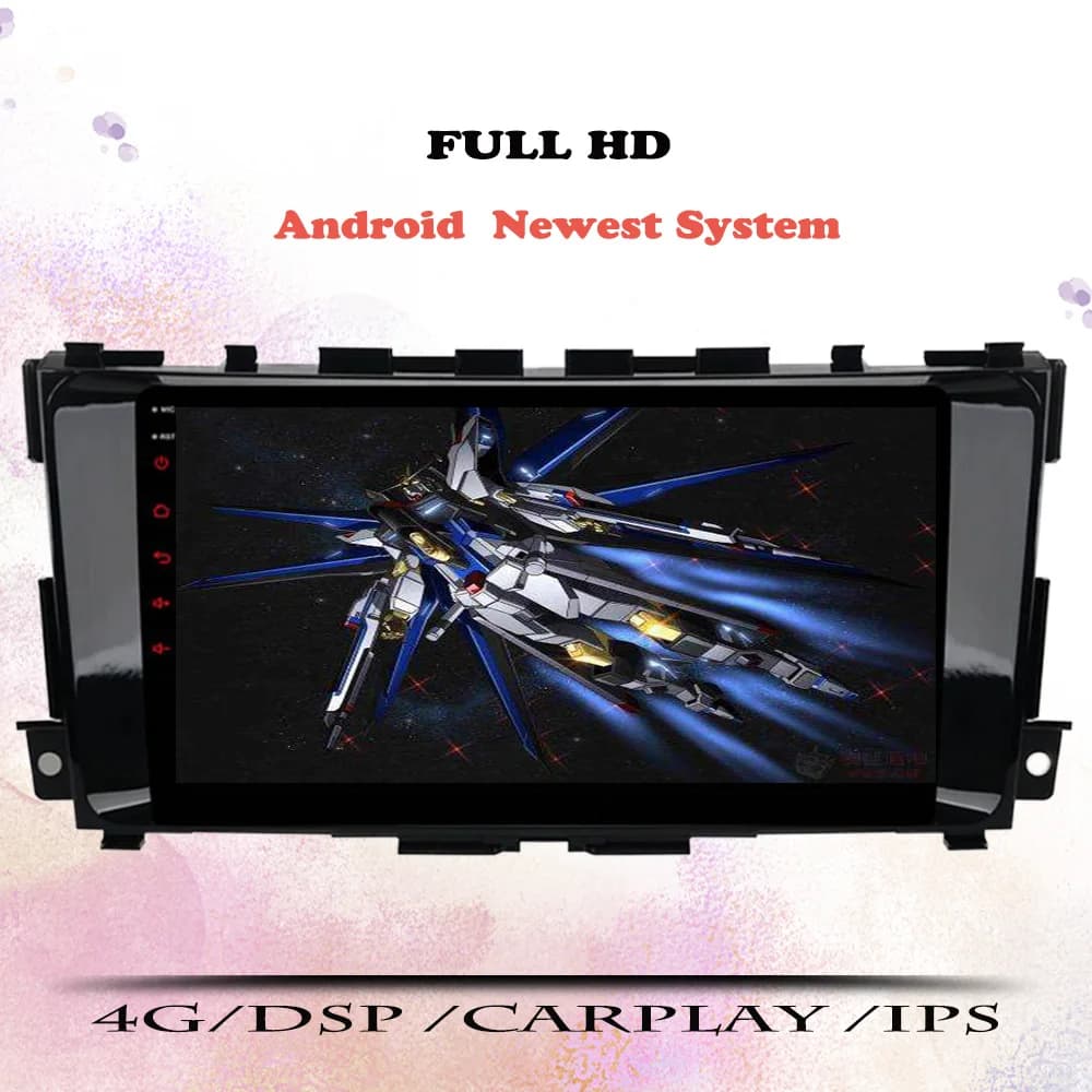 Android 14 8G Lettore DVD per auto per Nissan Teana Altima 2014 2015 2016 2017 GPS per auto Navi Monitor Radio Stereo DVD HU Carplay 4G Lte